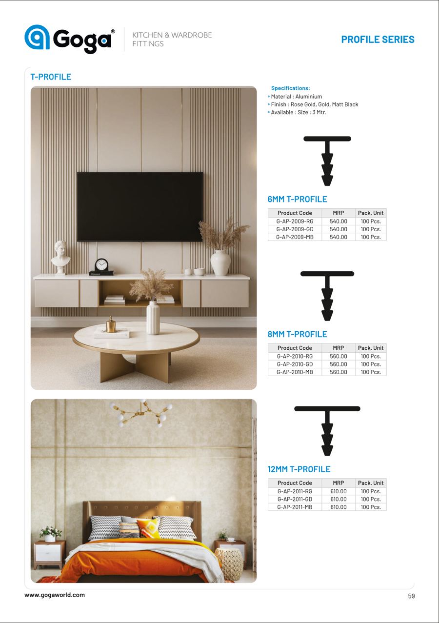 B6Mm T-Profile in 