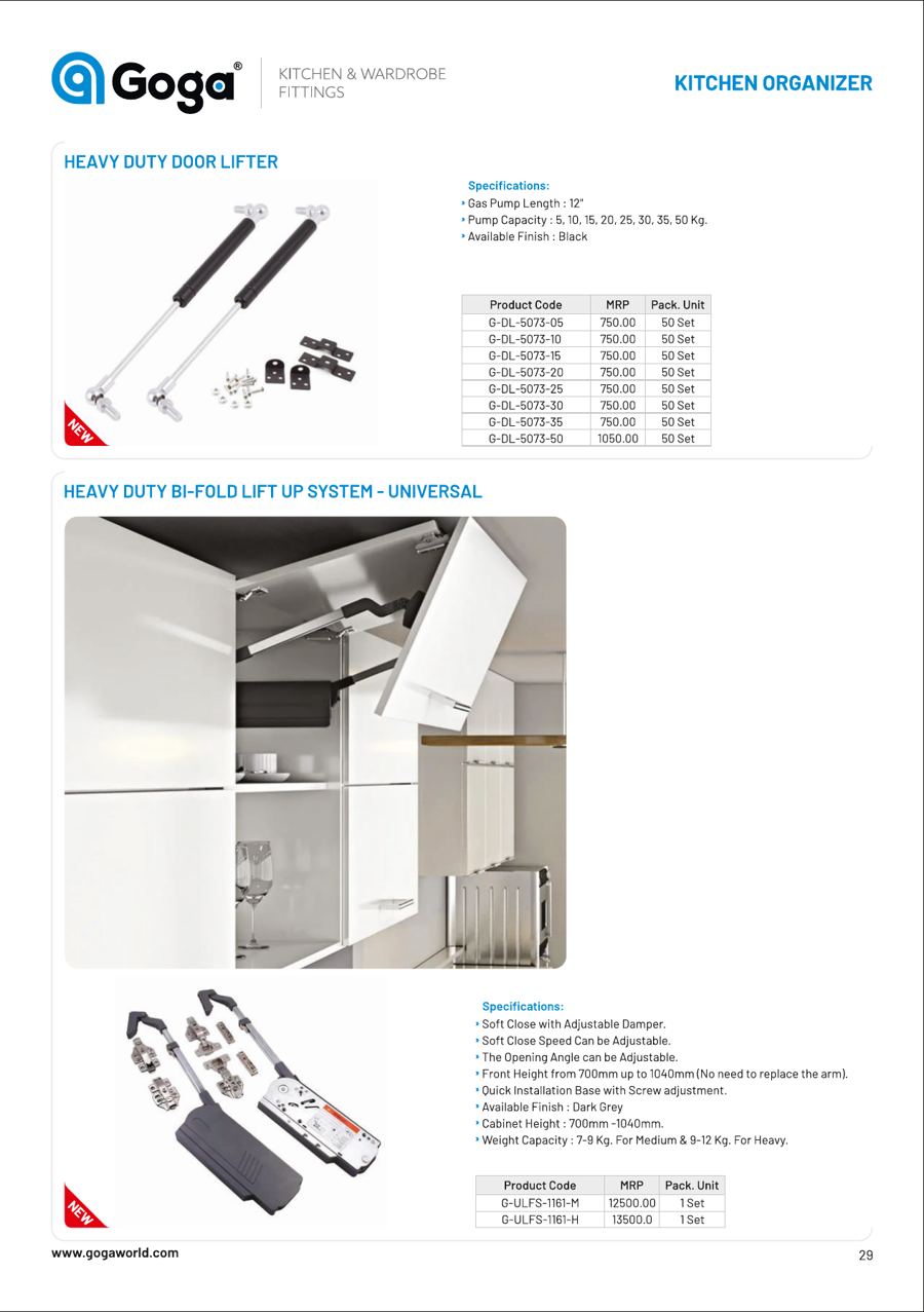 Heavy Duty Door Lifter in Black