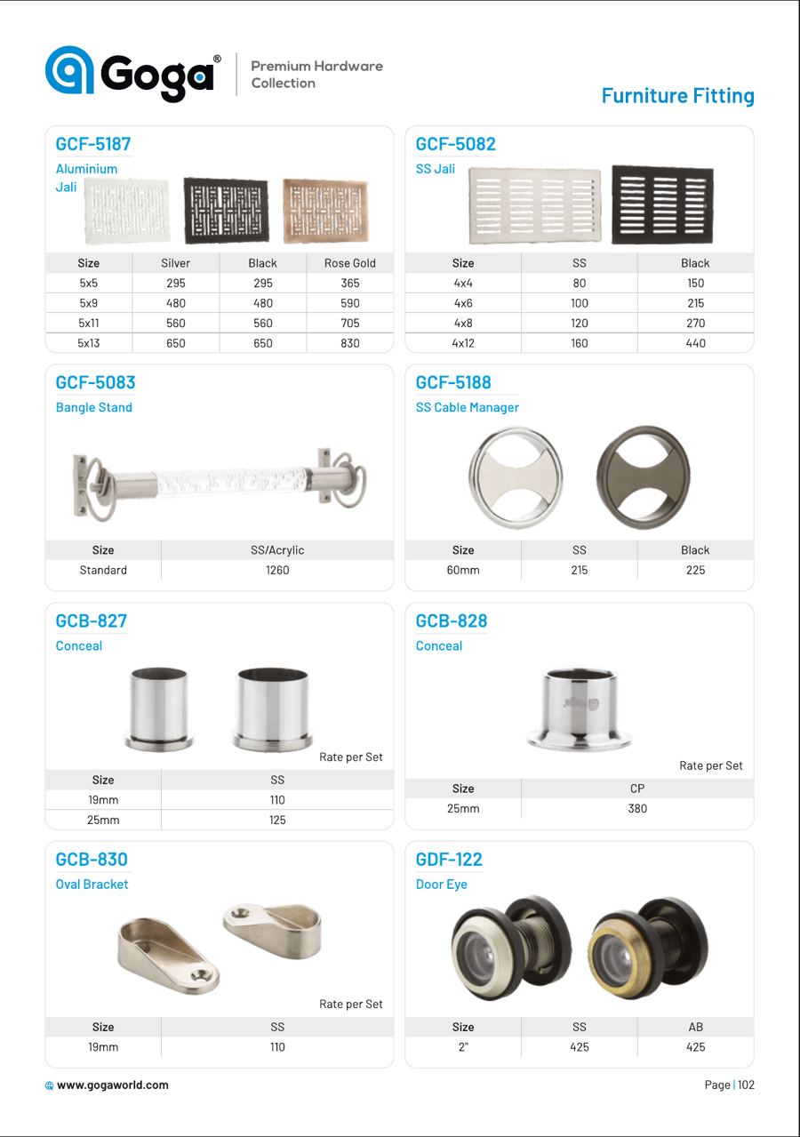 GCF-5187 Aluminium in 