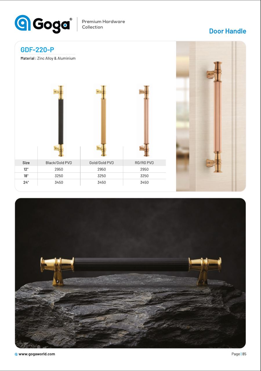 GDF-220-P Door Handle in 