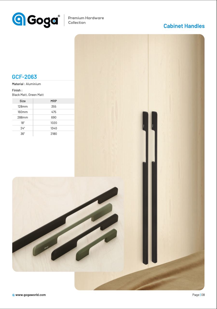 GCF-2063 Collection in Black Matt, Green Matt