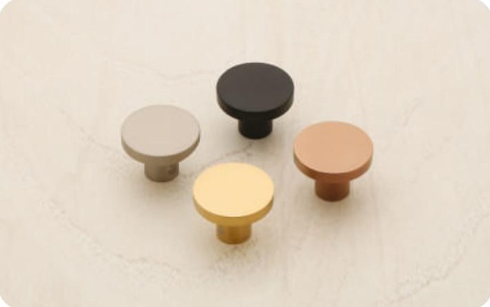 GCF-5112 Drawer Knob in Black, Satin, RG PVD, Gold PVD
