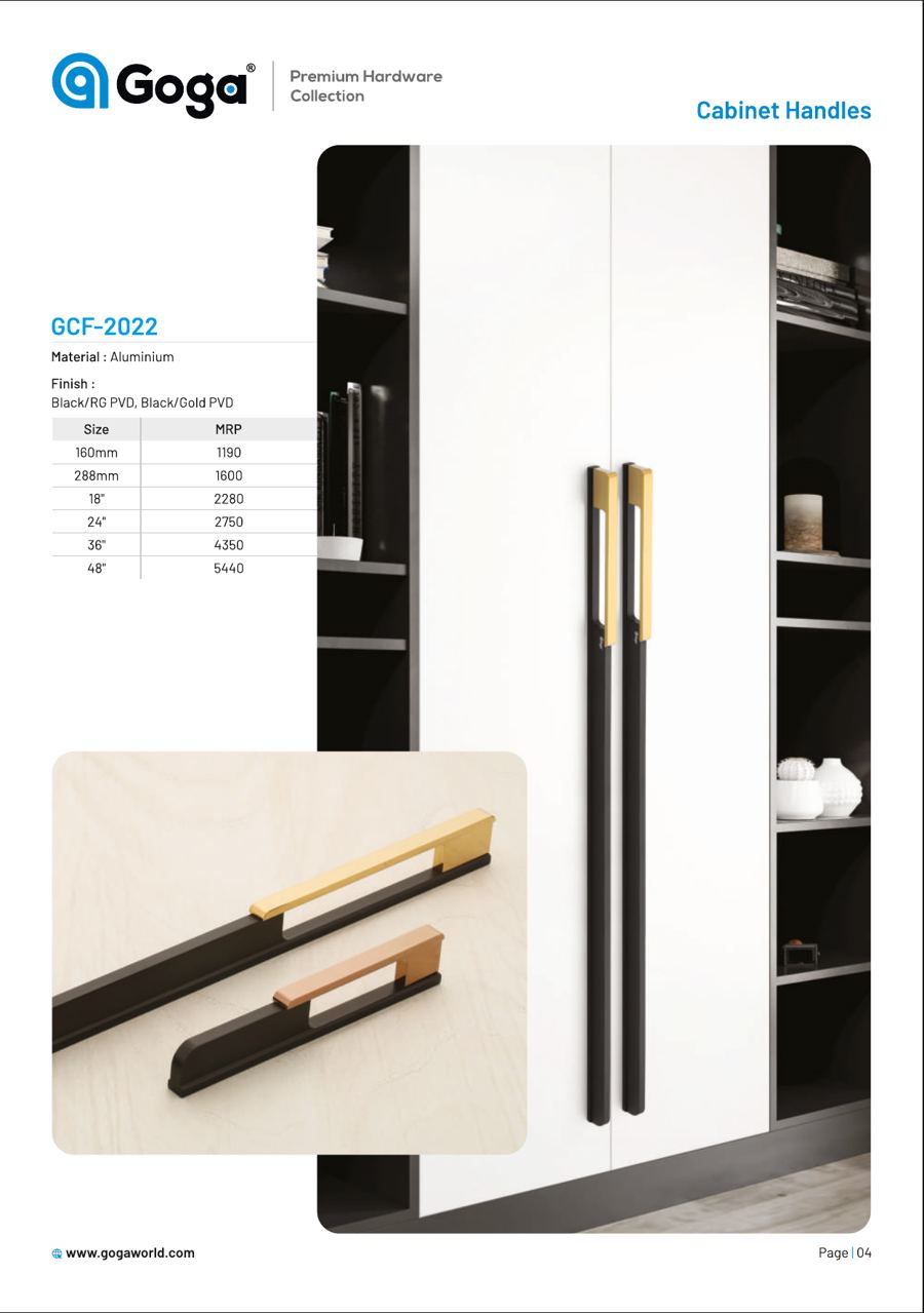 GCF-2022 Cabinet Handle in LR