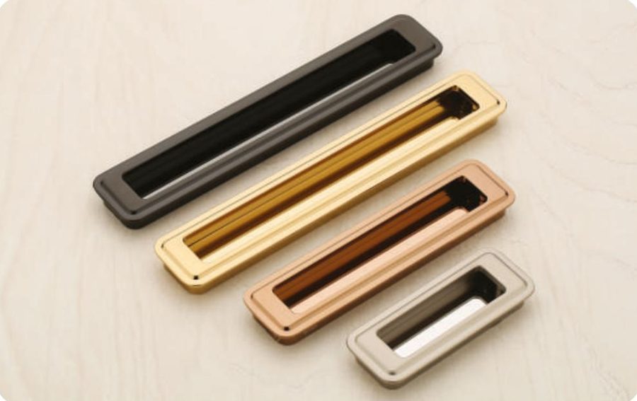 GCF-5145 Conceal Handle in Satin/CP, Gold PVD, RG PVD, Black PVD